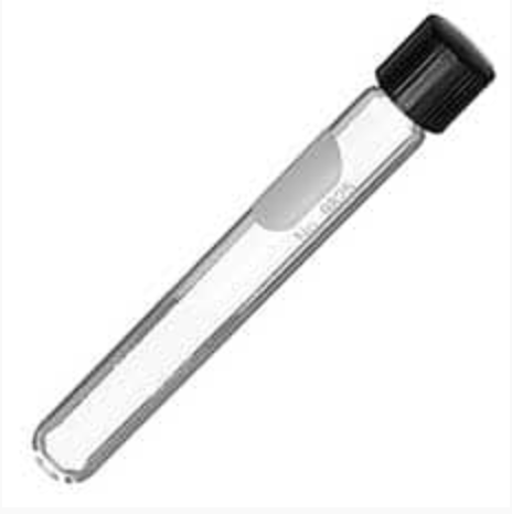 PYREX Disposable Round Bottom Threaded Culture Tubes with White Marking Spot, without Caps